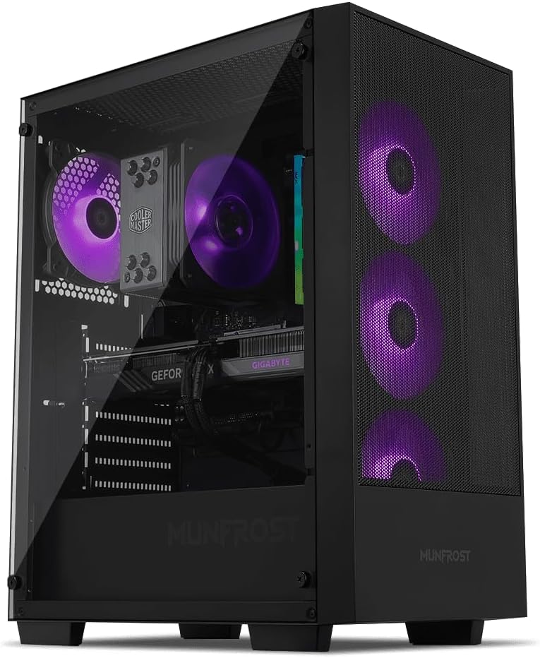Computadora PRIDE GAMING AORUS PC FOX NVIDIA GeForce RTX4060 AMD RYZEN 5 5600X 16GB RAM 1TB SSD M.2