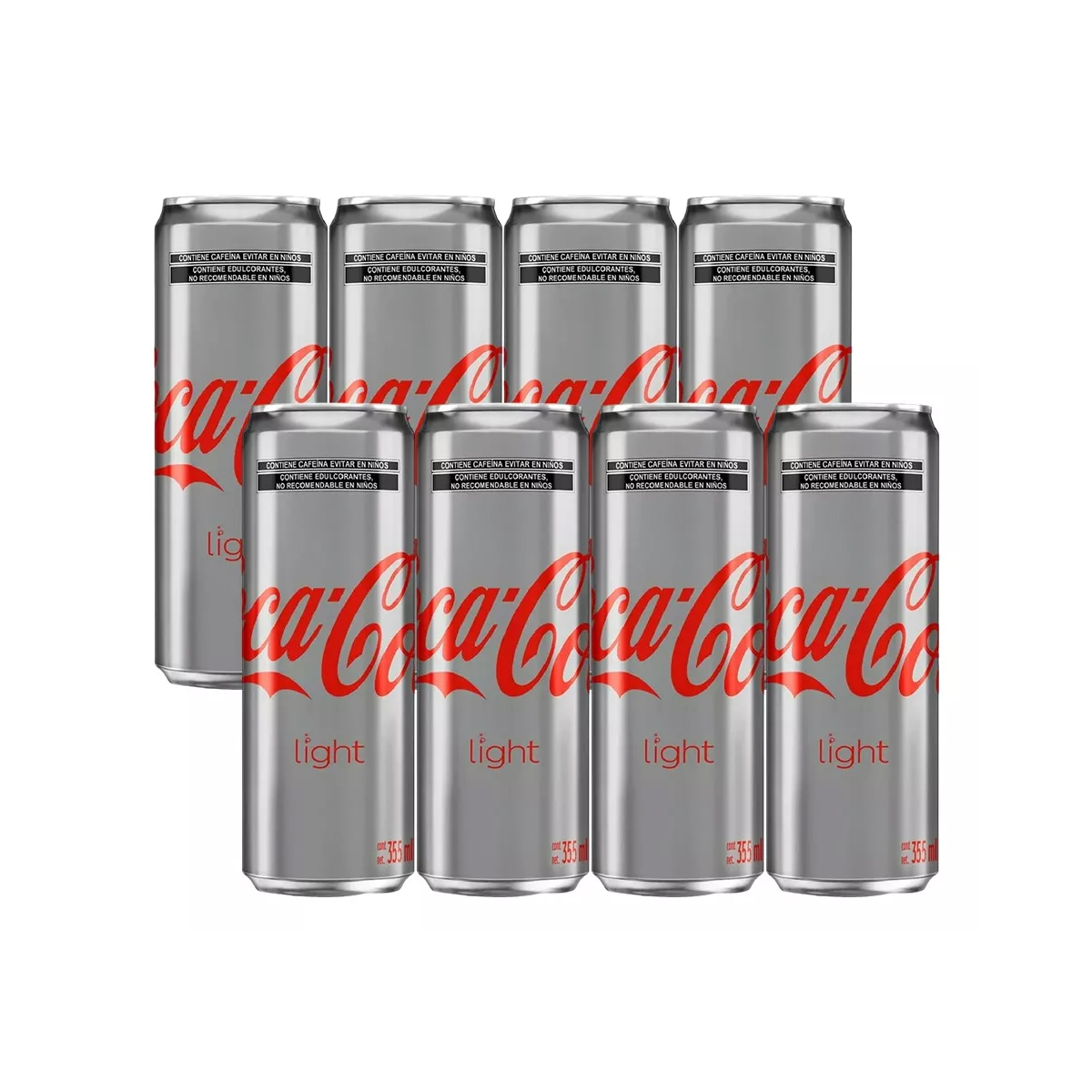 Refresco Coca Cola Light 8 Latas de 355 ml c/u