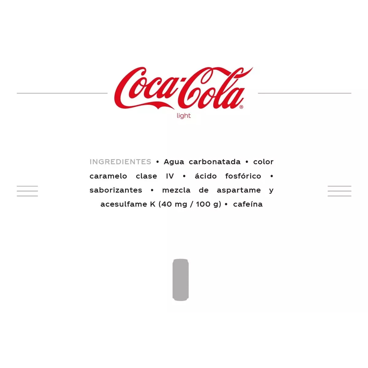 Refresco Coca Cola Light 8 Latas de 355 ml c/u