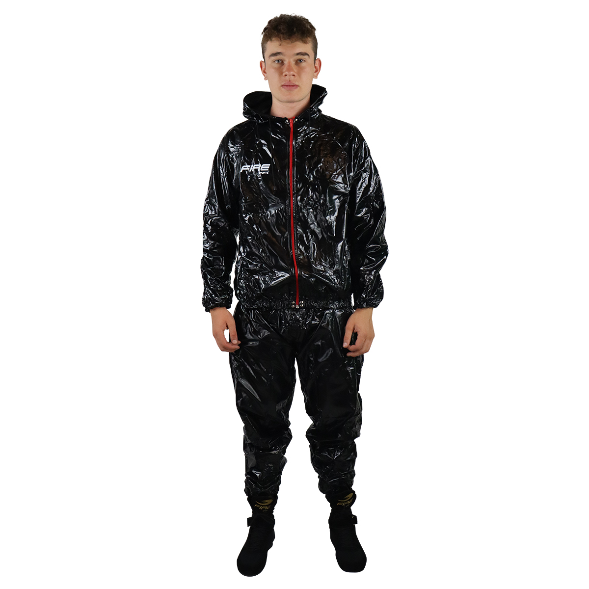 Traje sauna Fire Sports para ejercicio Negro.