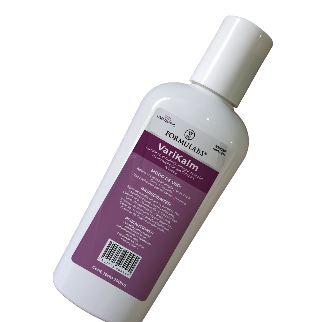 Gel para Varices Relaja, Desinflama, Mejora La Circulación 250ml - Varikalm- Formulabs