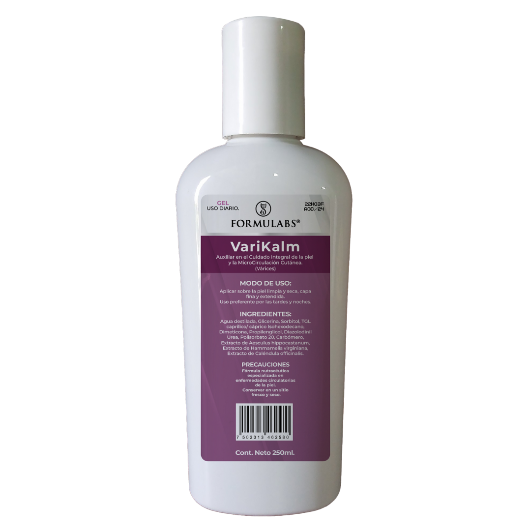Gel para Varices Relaja, Desinflama, Mejora La Circulación 250ml - Varikalm- Formulabs