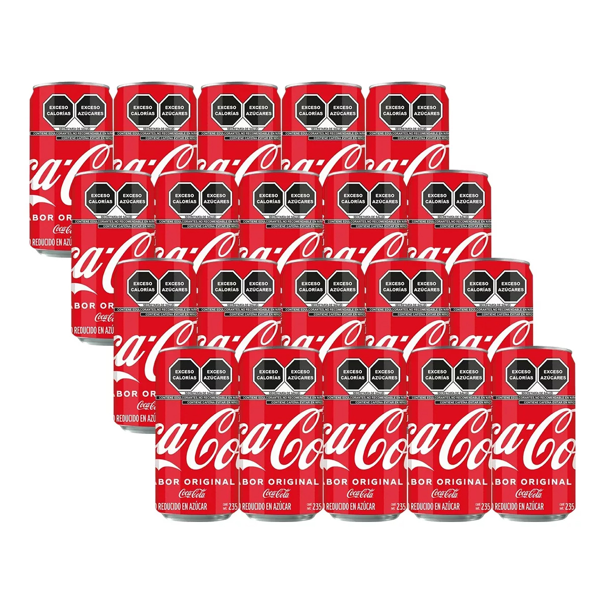 Refresco Coca Cola Original 20 Latas de 235 ml c/u