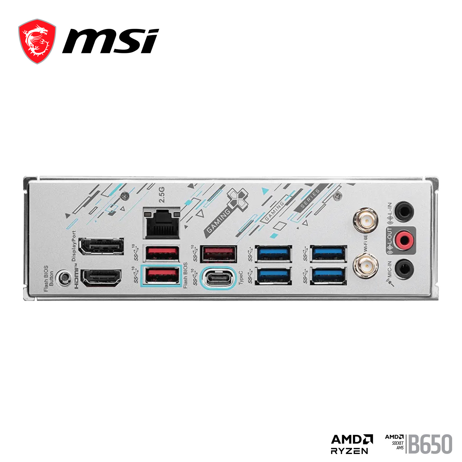 Tarjeta Madre MSI B650M Gaming Plus Wifi Micro-ATX S-Am5 256Gb Hdmi Dp.