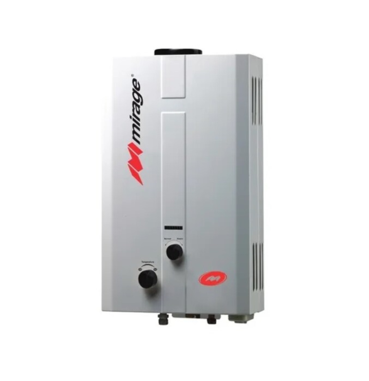 Calentador de Agua Mirage MBF06ED Flux Gas LP 1 Servicio Blanco 2 Años Garantía C/Fábrica ENDY5.