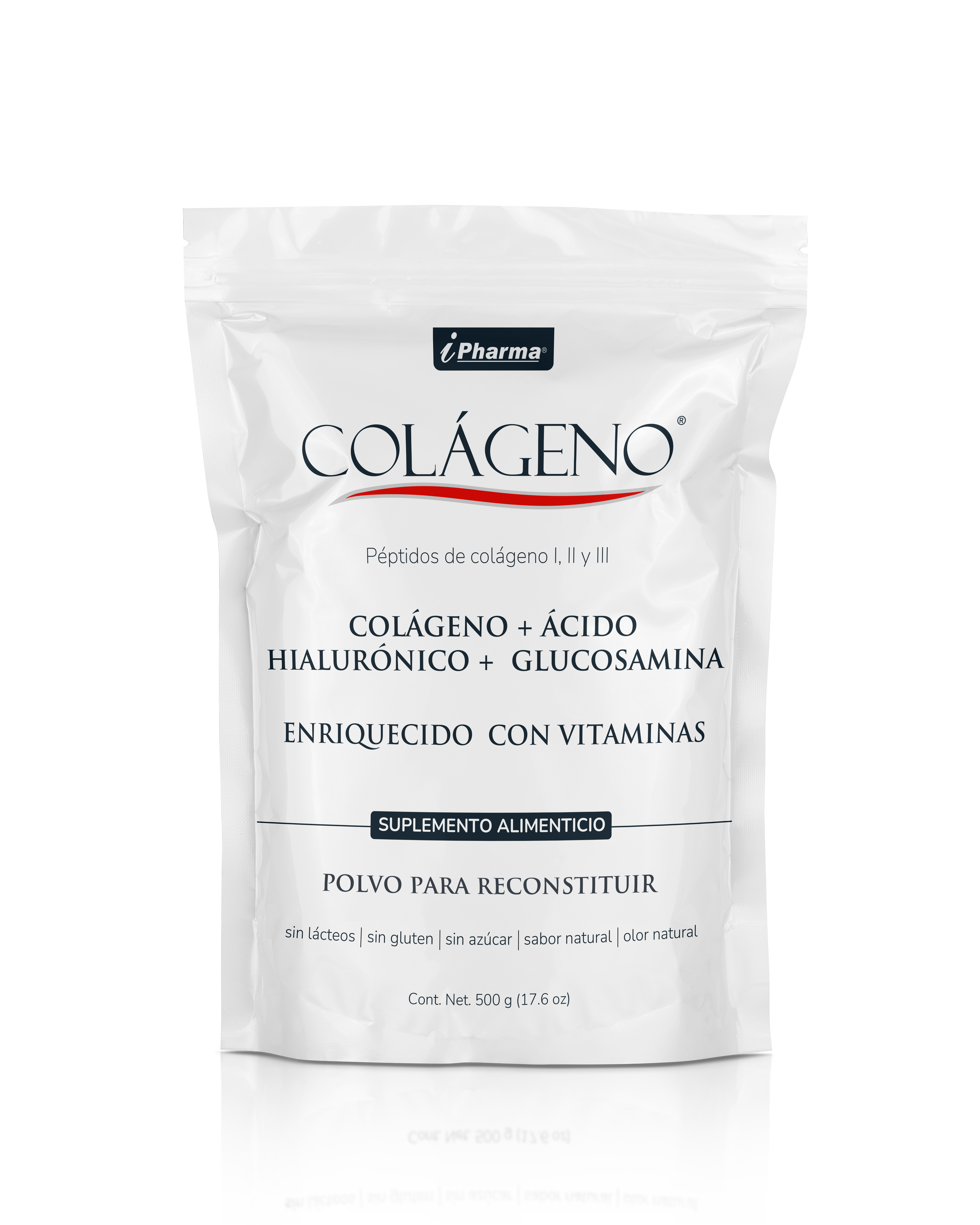 Polvo de Colágeno con Péptidos bioactivos I,II y IIII + Ácido Hialurónico + Glucosamina con Vitaminas