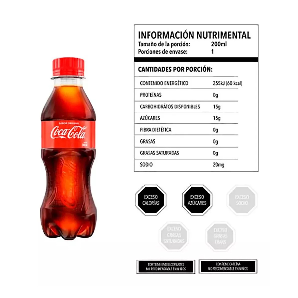 Refresco Coca Cola Pet 20 Piezas de 200 ml c/u