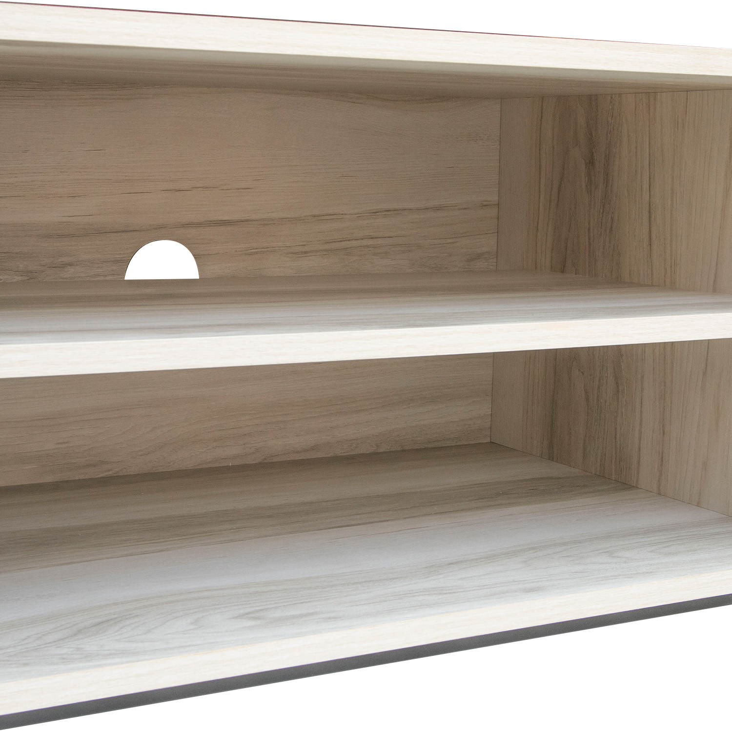Mesa de Tv Moderno Bossa Tuvalu White Wash Oak.