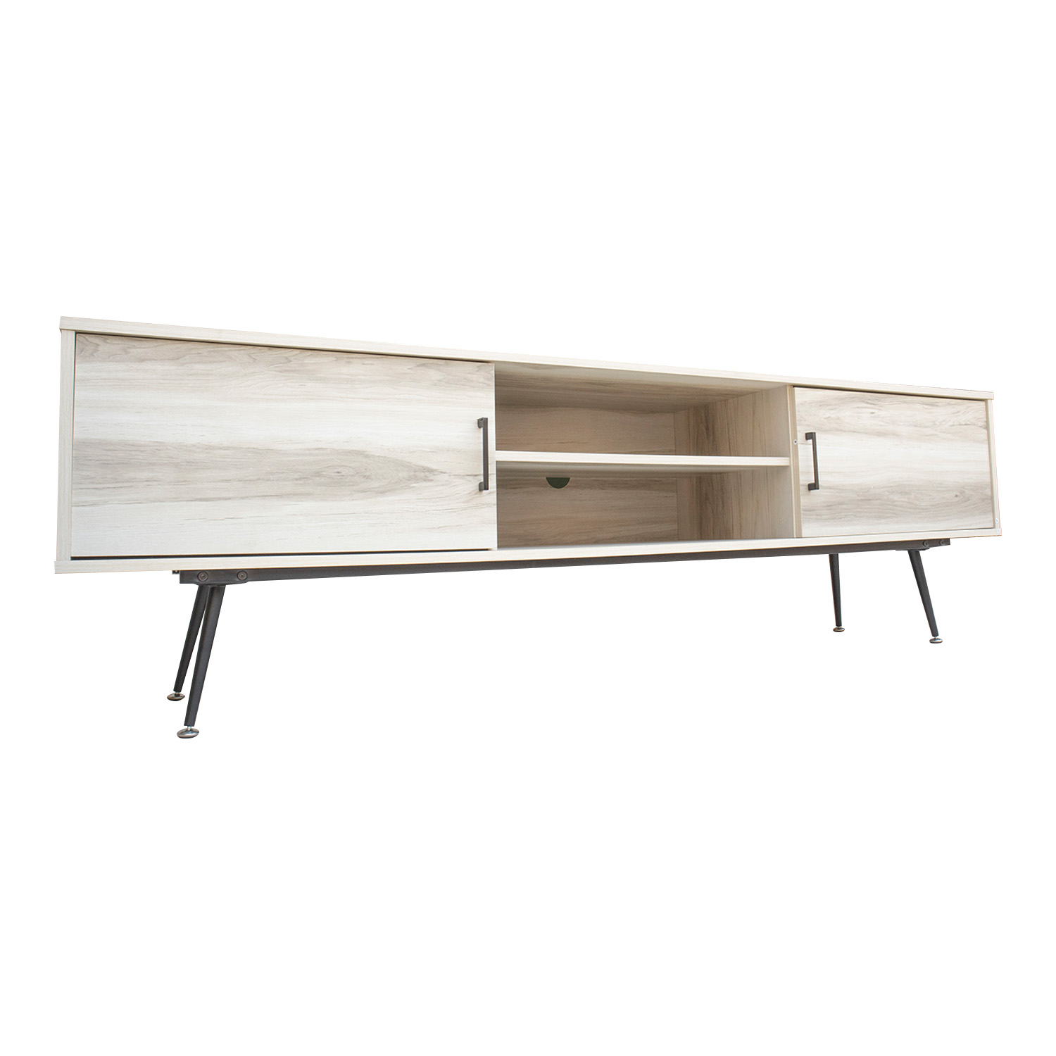 Mesa de Tv Moderno Bossa Tuvalu White Wash Oak.