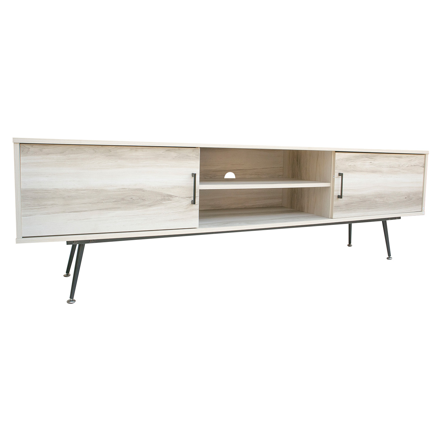 Mesa de Tv Moderno Bossa Tuvalu White Wash Oak.
