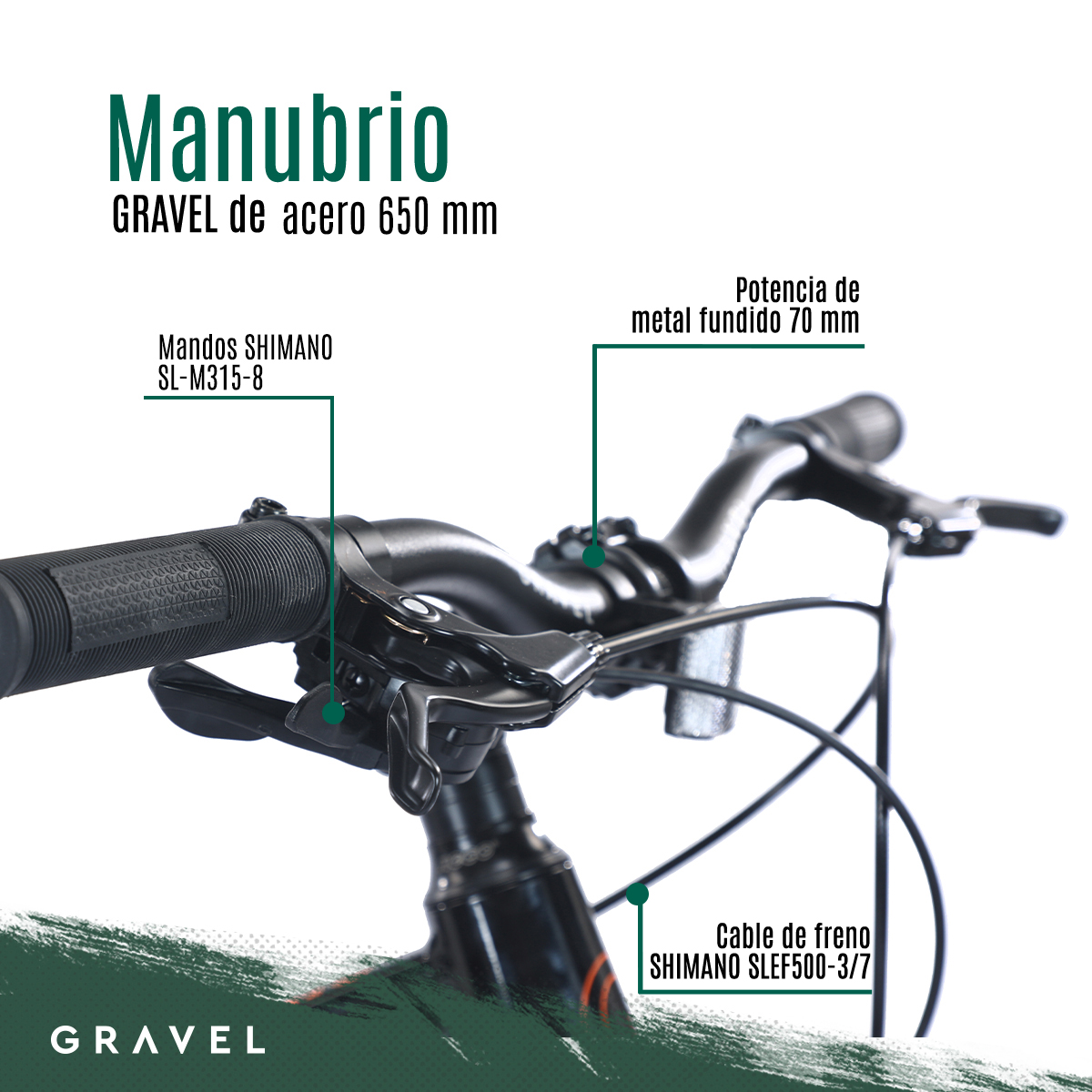 Biciclceta Gravel Rimo R24 8v Shimano Altus Disco Mecánico Color Naranja/Azul Tamaño del cuadro M.