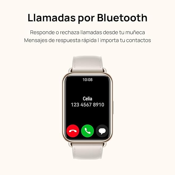 HUAWEI Watch Fit 2 (GPS) (Garantía en México)- Reloj Inteligente, Pantalla AMOLED 1.74'', Bluetooth, Correa de Silicona, Compatible con Android & iOS, Negro