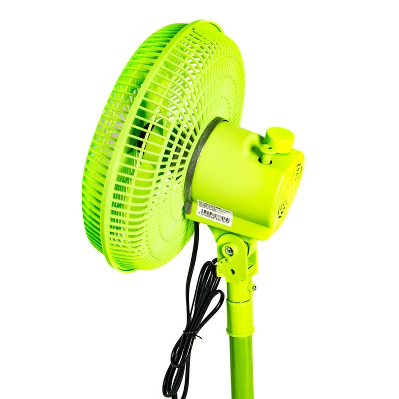 Ventilador De Pedestal Metalico 10 Pulgadas Con 3 Aspas Giratorio 