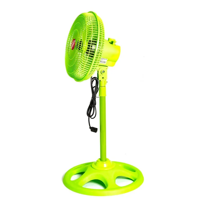 Ventilador De Pedestal Metalico 10 Pulgadas Con 3 Aspas Giratorio 
