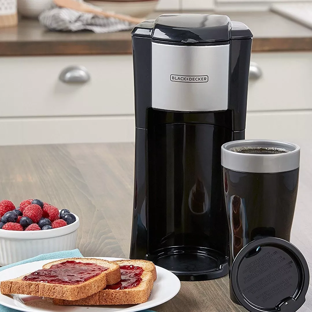 Cafetera Personal Con Termo Black And Decker Filtro Permanente