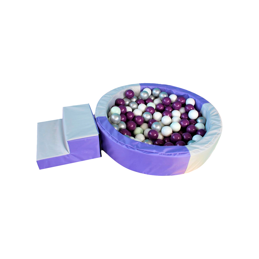 Alberca De Peltas + Kit Gatea Y Camina Color Lila DIDJIG Estimulación Temprana 