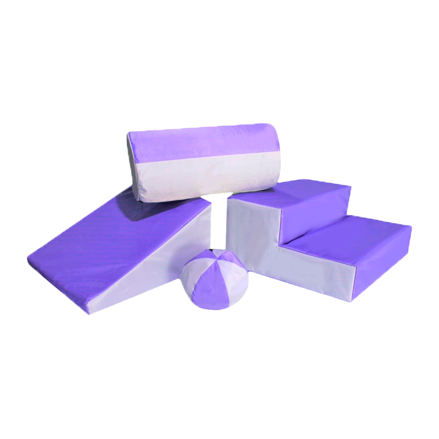 Alberca De Peltas + Kit Gatea Y Camina Color Lila DIDJIG Estimulación Temprana 