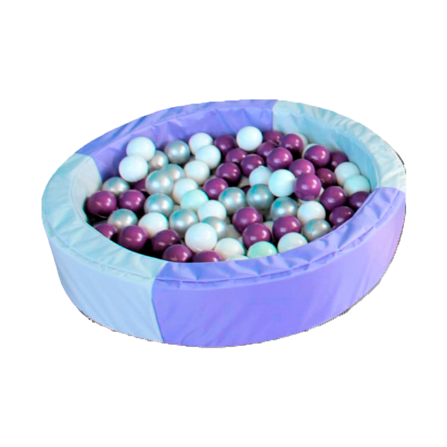 Alberca De Peltas + Kit Gatea Y Camina Color Lila DIDJIG Estimulación Temprana 