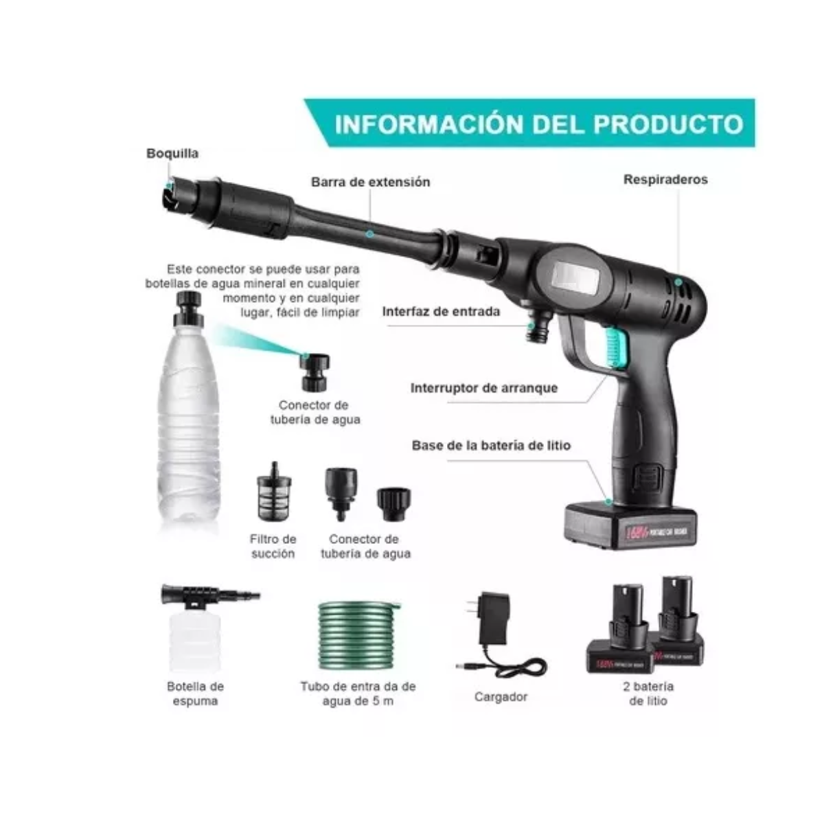 Hidrolavadora Auto Drive Portátil Eléctrica Hidro Lavadora