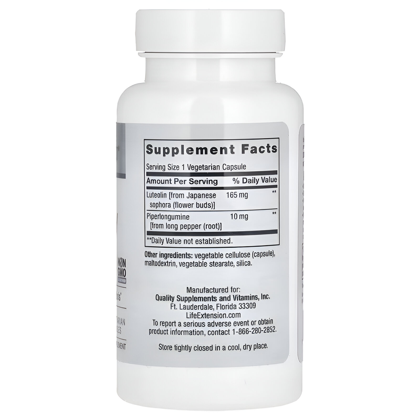 Luteolina 165 mg 30 cápsulas vegetales..