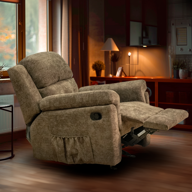 SOFA RECLINABLE MECEDORA NAPOLES CAFE ATLAS.