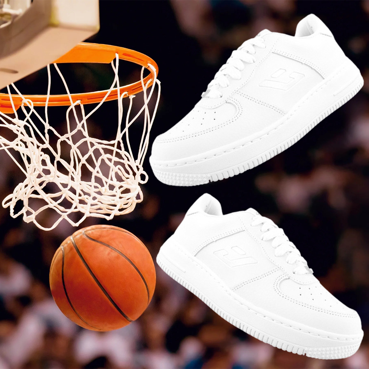 Tenis Niño Escolares Arco Ortopedico Casual Blancos 6000-bb