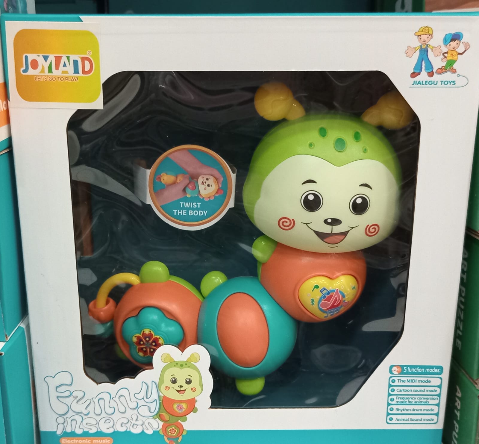 Sonaja Musical Oruga Juguete Bebe Didactico Interactivo.