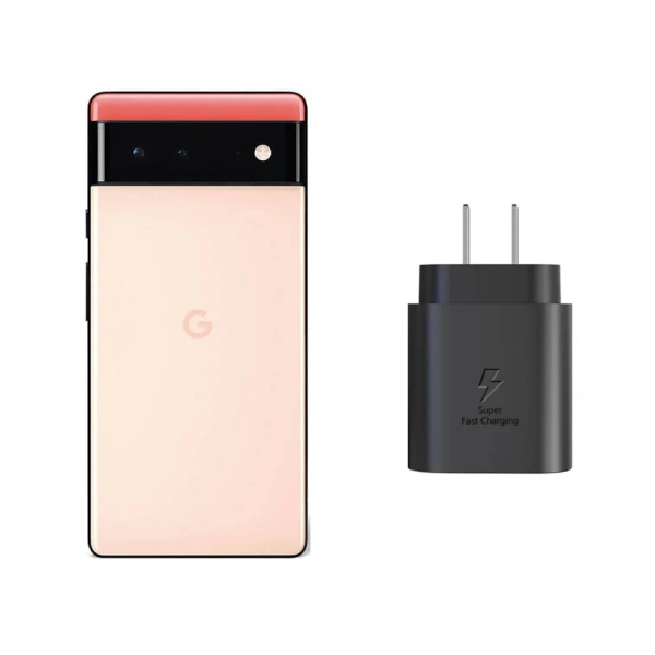 GOOGLE PIXEL 6 ORANGE 128GB REACONDICIONADO + CUBO DE CARGA RAPIDA.