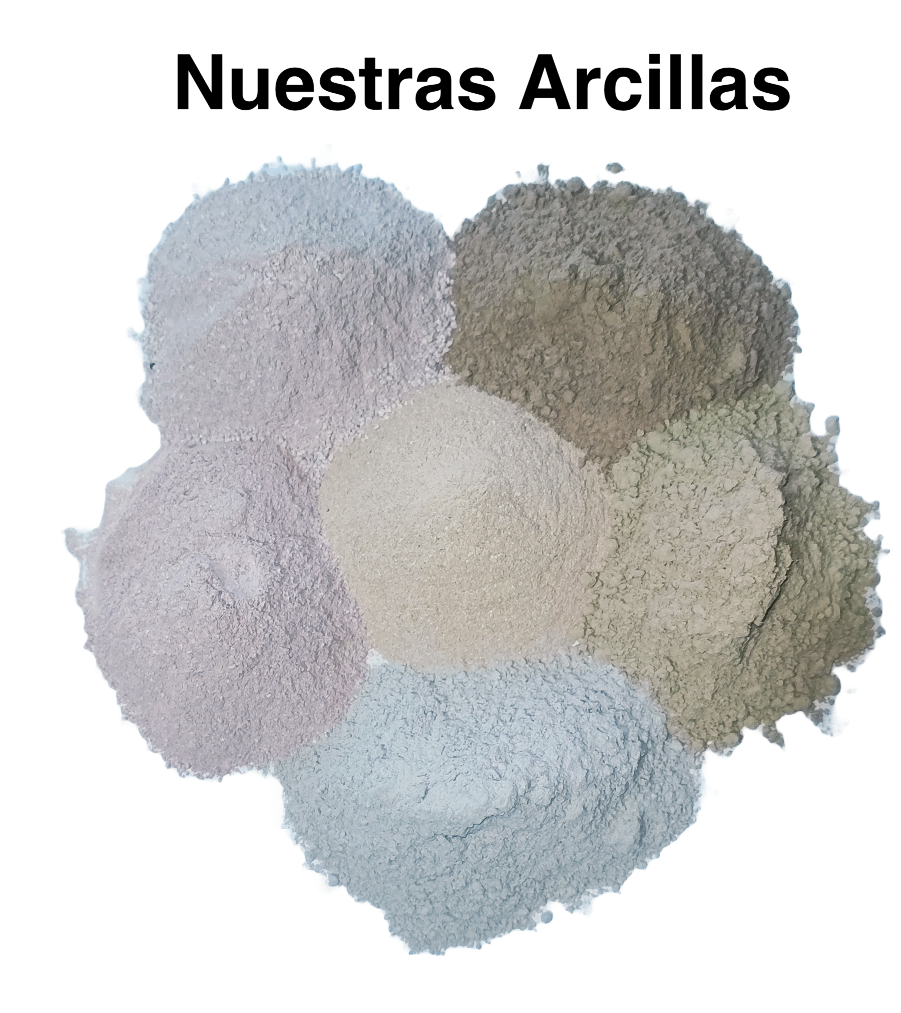 Arcilla Kit 6 Colores Alta Calidad en Polvo 1 kg cada Barro