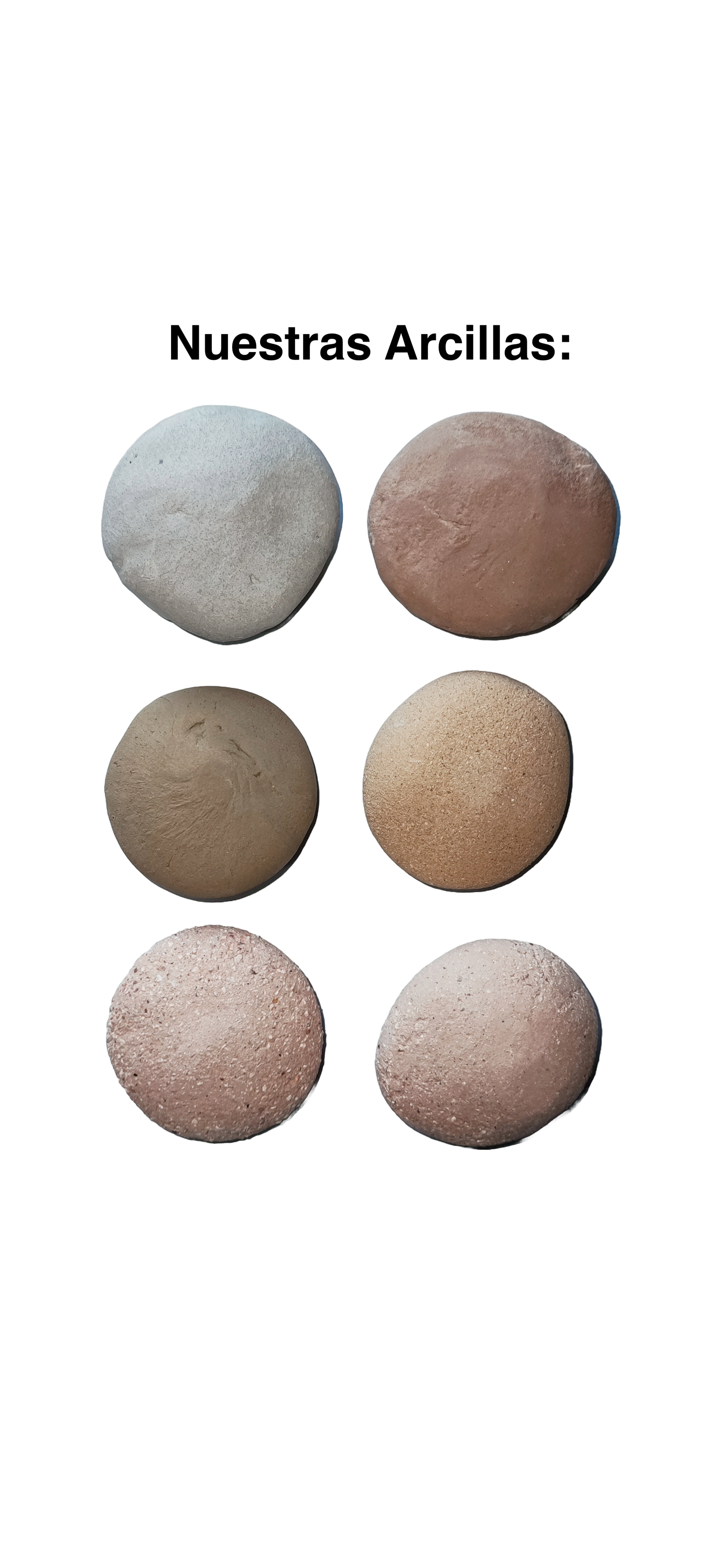 Barro Kit 6 Colores Alta Calidad Amasado 1 kg cada Barro