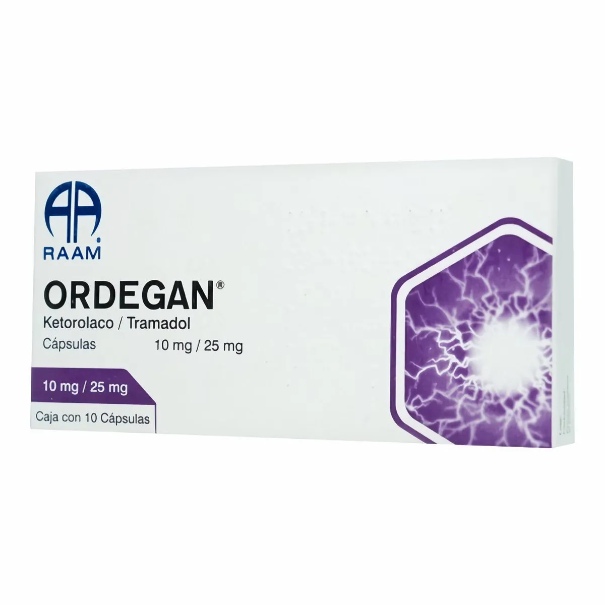 Ordegan 10 mg/ 25 mg) 10 Cápsulas