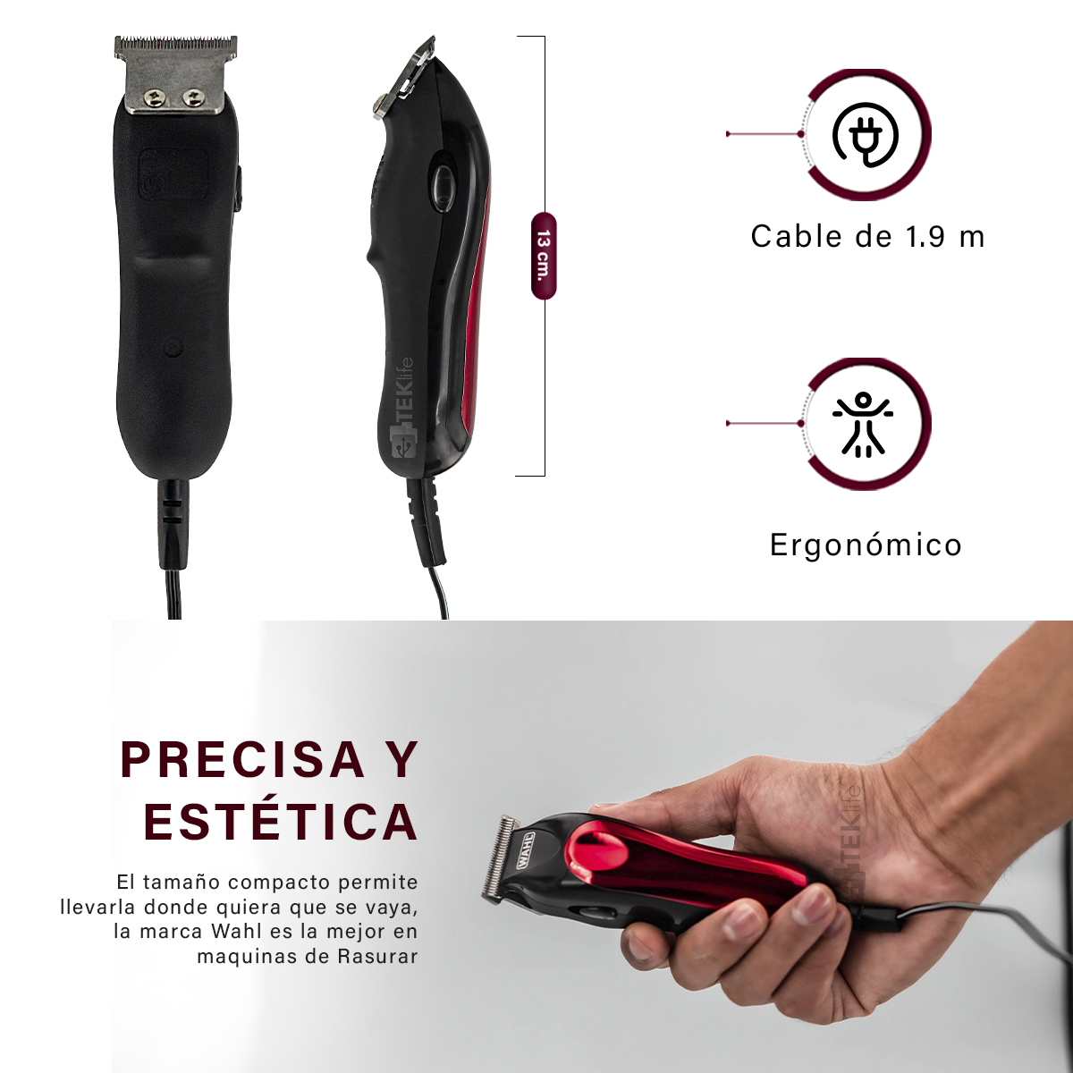 Wahl Terminadora T-pro  Con Navaja En T Electrica 5 Piezas