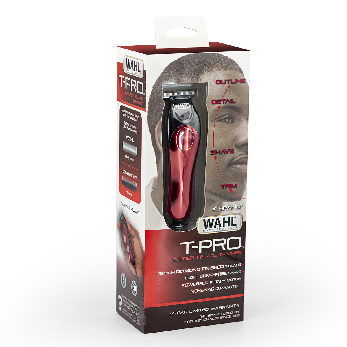 Wahl Terminadora T-pro  Con Navaja En T Electrica 5 Piezas