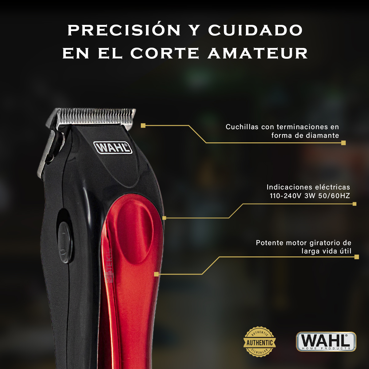 Wahl Terminadora T-pro  Con Navaja En T Electrica 5 Piezas