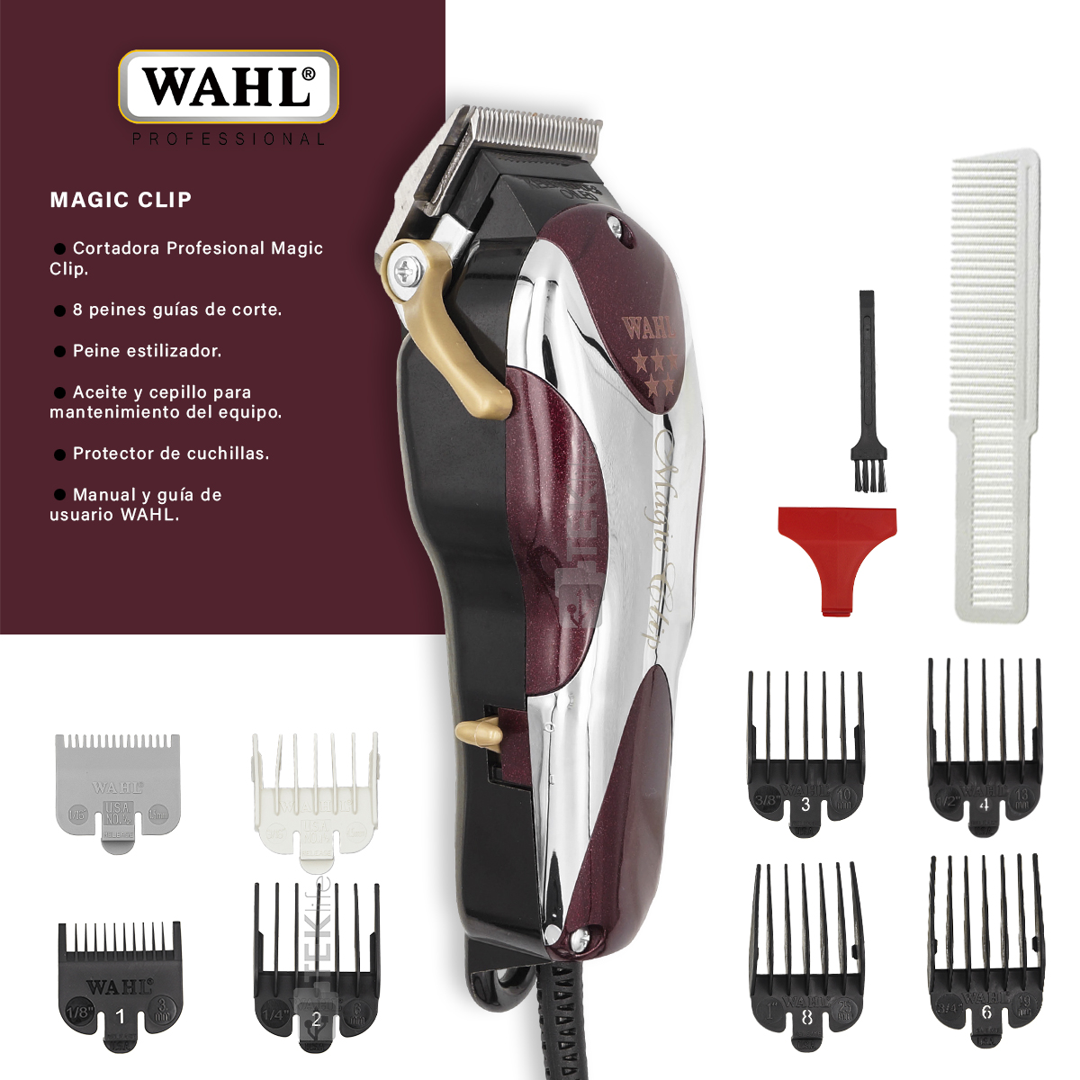 Maquina Cortadora De Pelo Clipper Wahl Magic Clip 5 Star