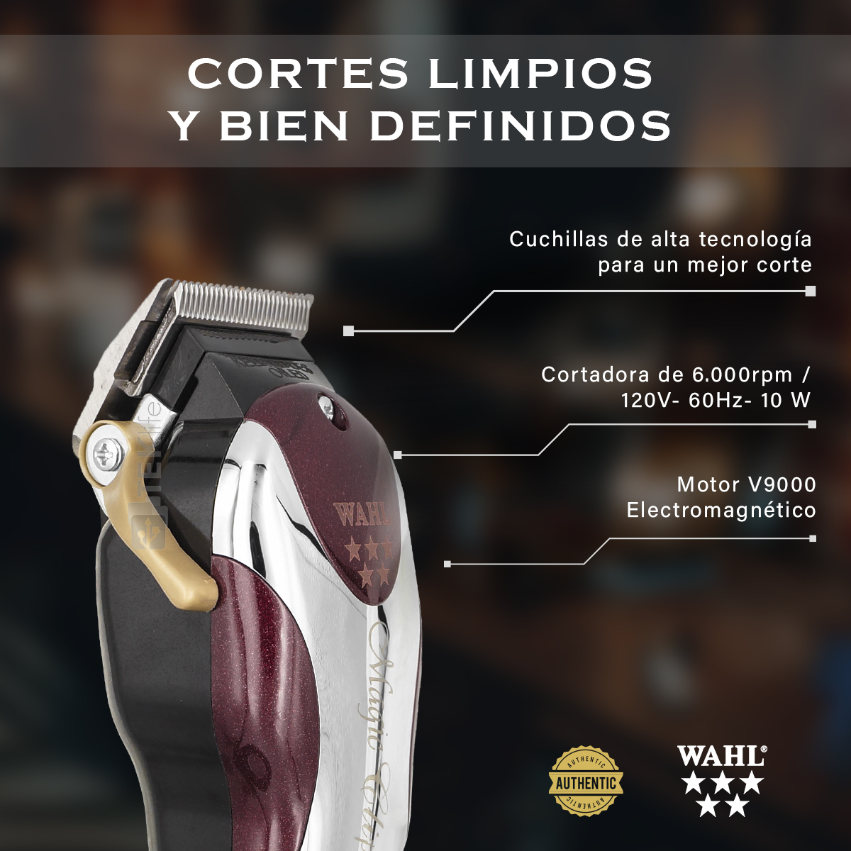 Maquina Cortadora De Pelo Clipper Wahl Magic Clip 5 Star