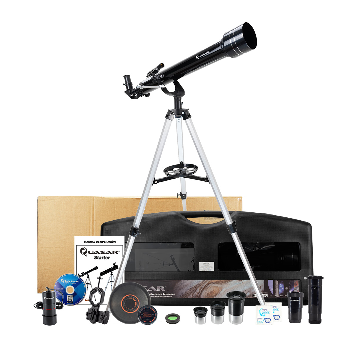 Telescopio Quasar Starter Q60 525x Con Cámara