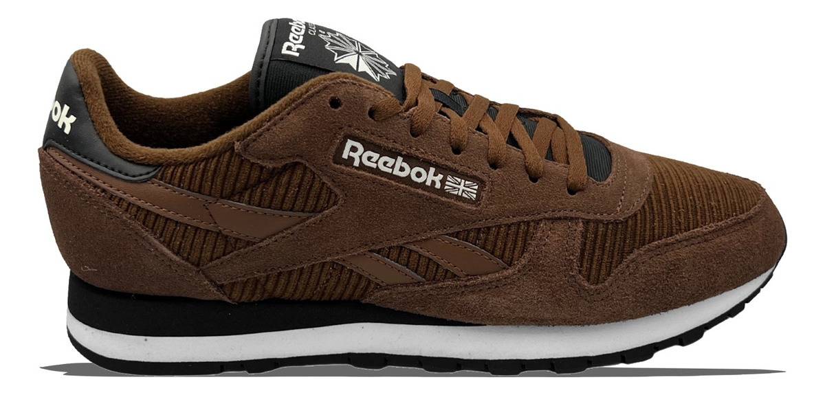 Tenis Reebok Classic Leather Brown Para Hombre Gw3792 Café Gamuza.