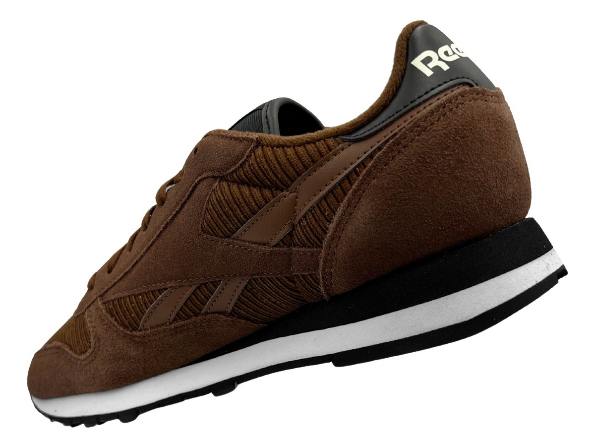 Tenis Reebok Classic Leather Brown Para Hombre Gw3792 Café Gamuza.