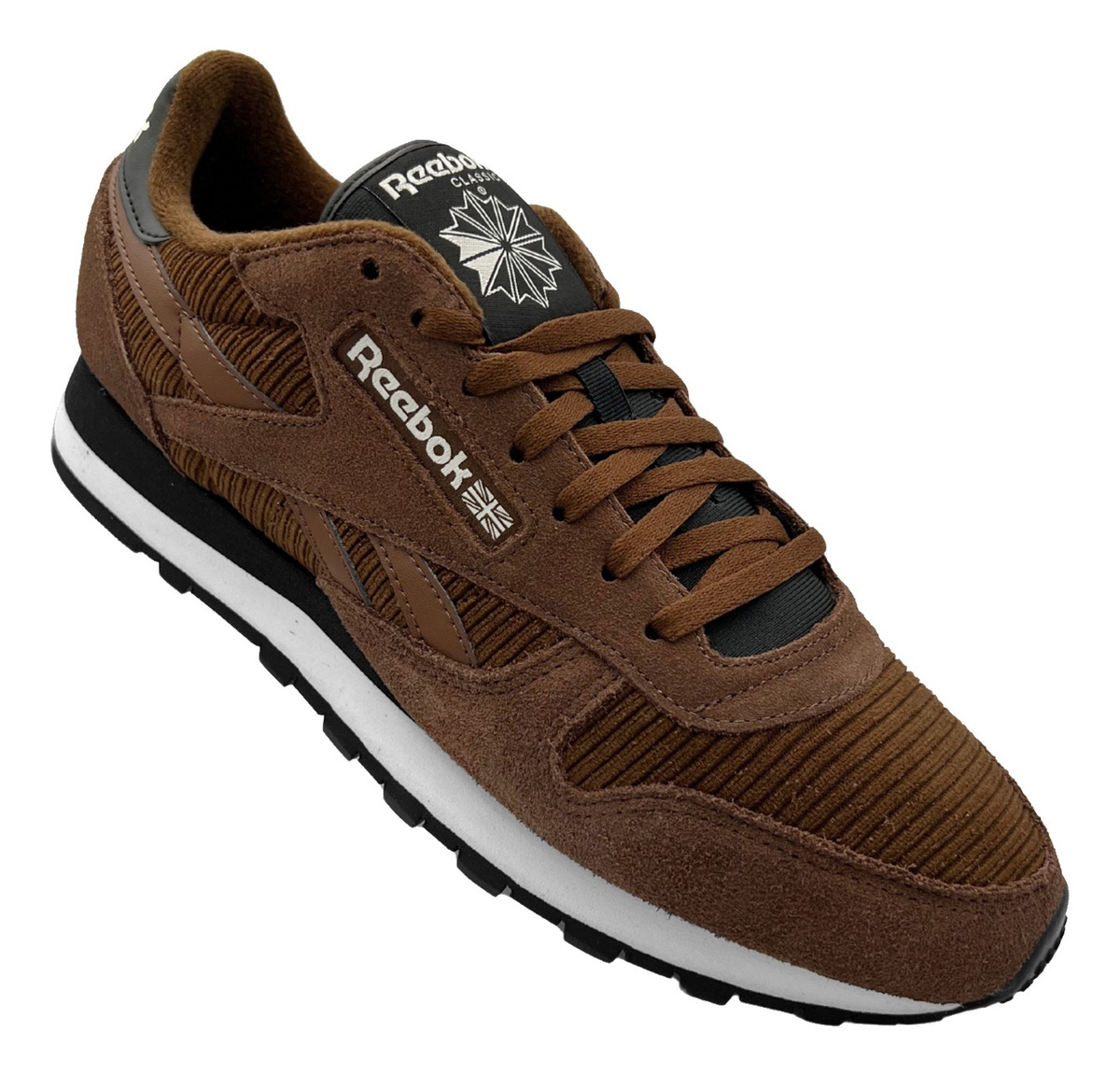 Tenis Reebok Classic Leather Brown Para Hombre Gw3792 Café Gamuza.