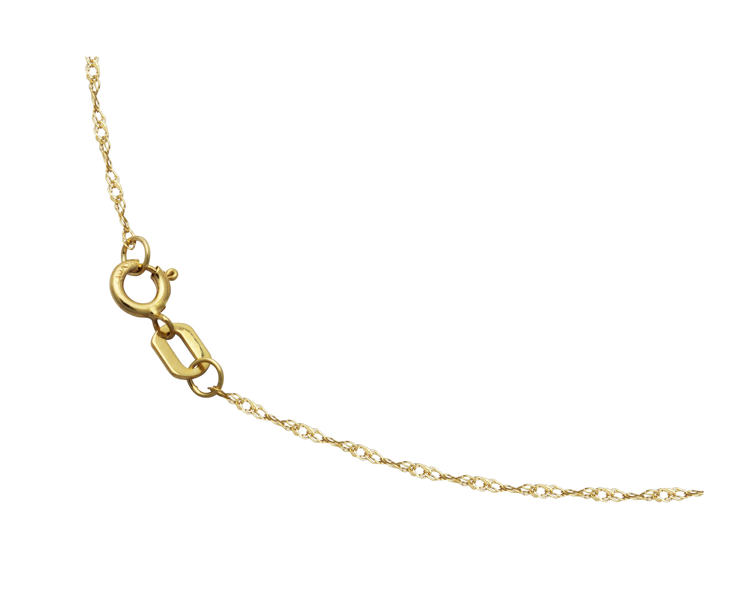 Collar Gargantilla Oro 10K Horoz letra K 45cm S1732.