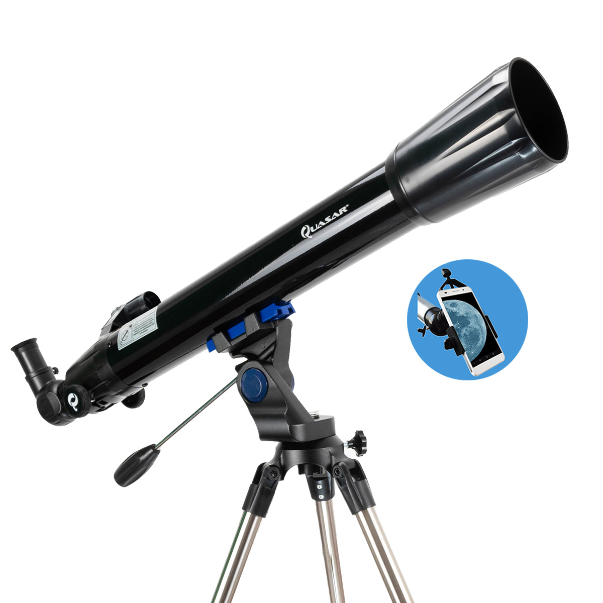Telescopio Quasar Starter Q70 675x Con Adaptador Smartphone