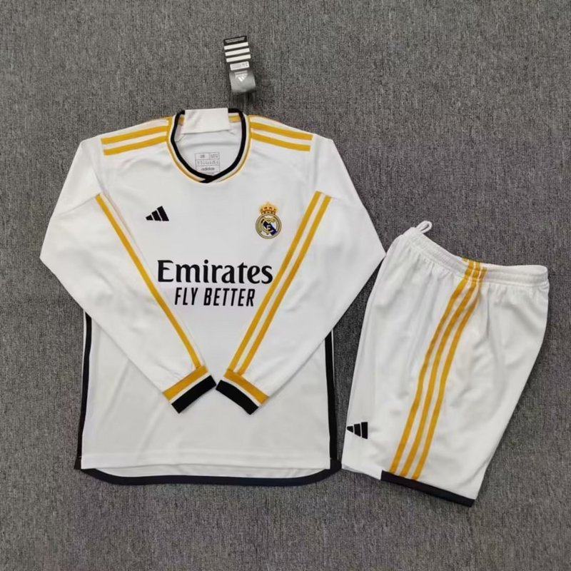 Real madrid jersey manga larga sale