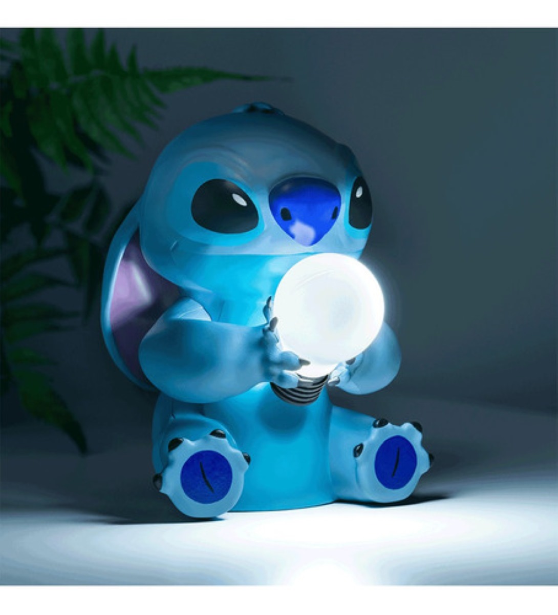 Lampara Decorativa De Noche Lilo Y Stich Luz Ambiental Azul Marino