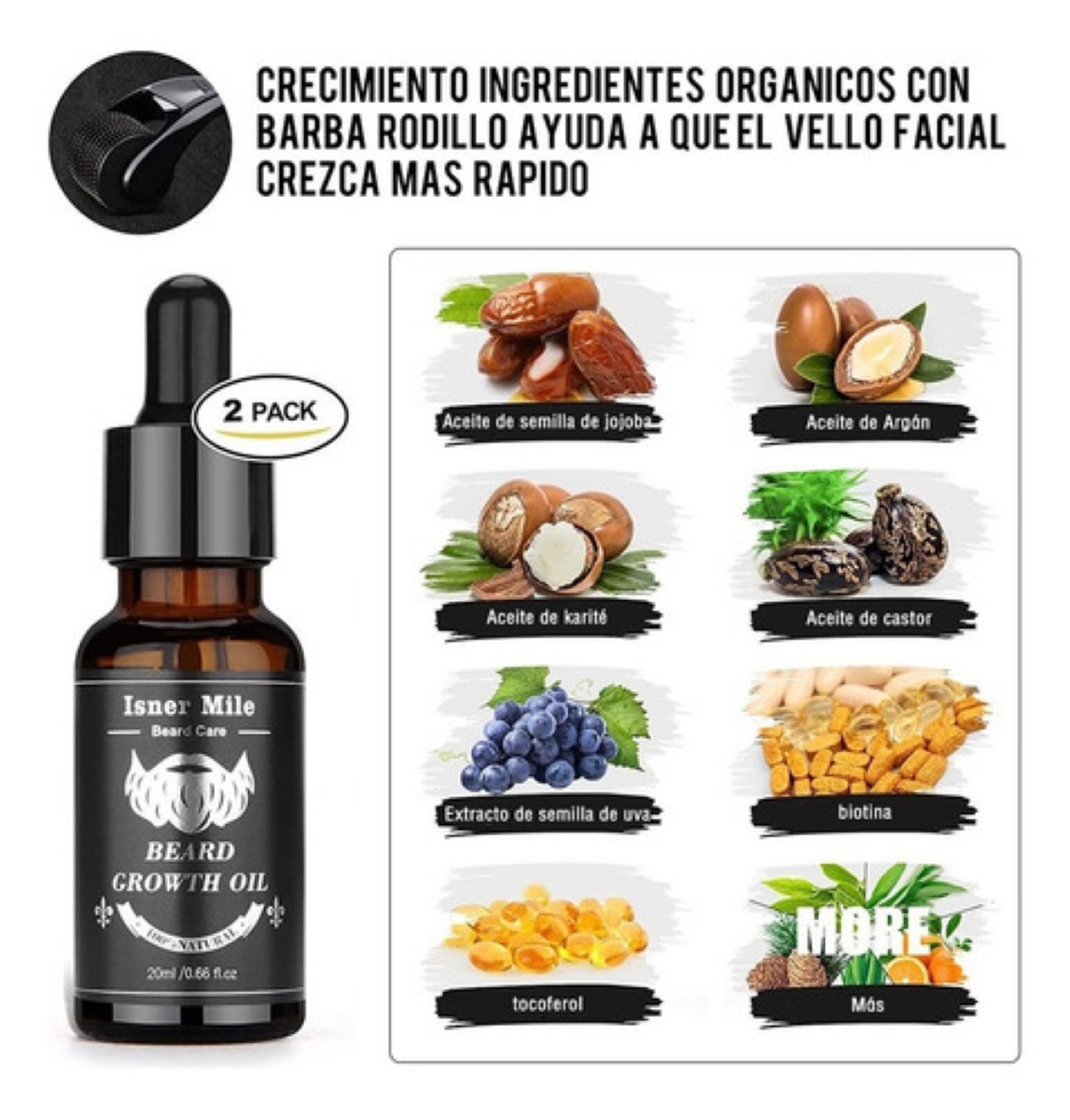 Kit Barba Cuidado Para Hombres, Herramientas De Aseo 12 pcs