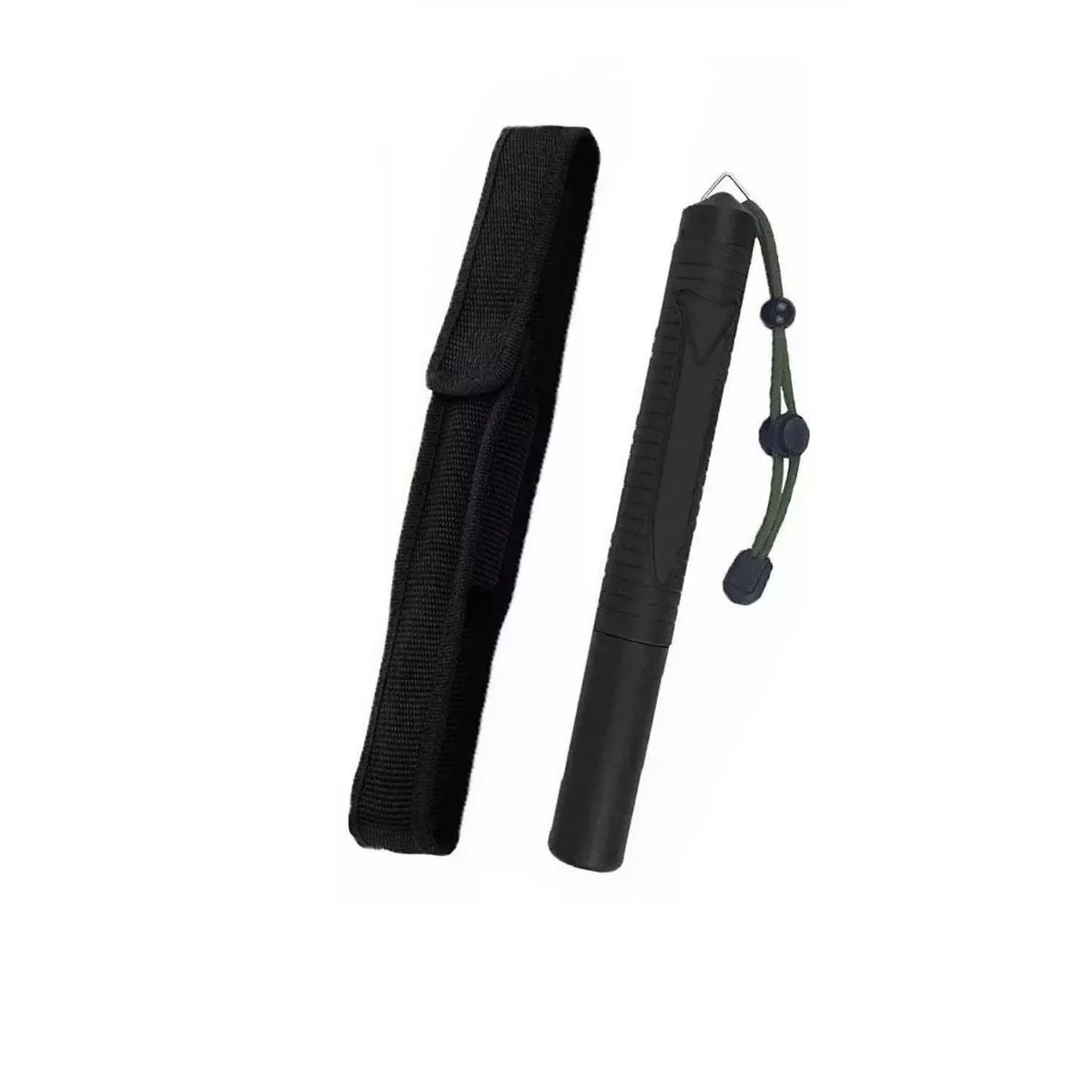 2 Pcs Bastón Retráctil Defensa Personal Seguridad 128 Cm