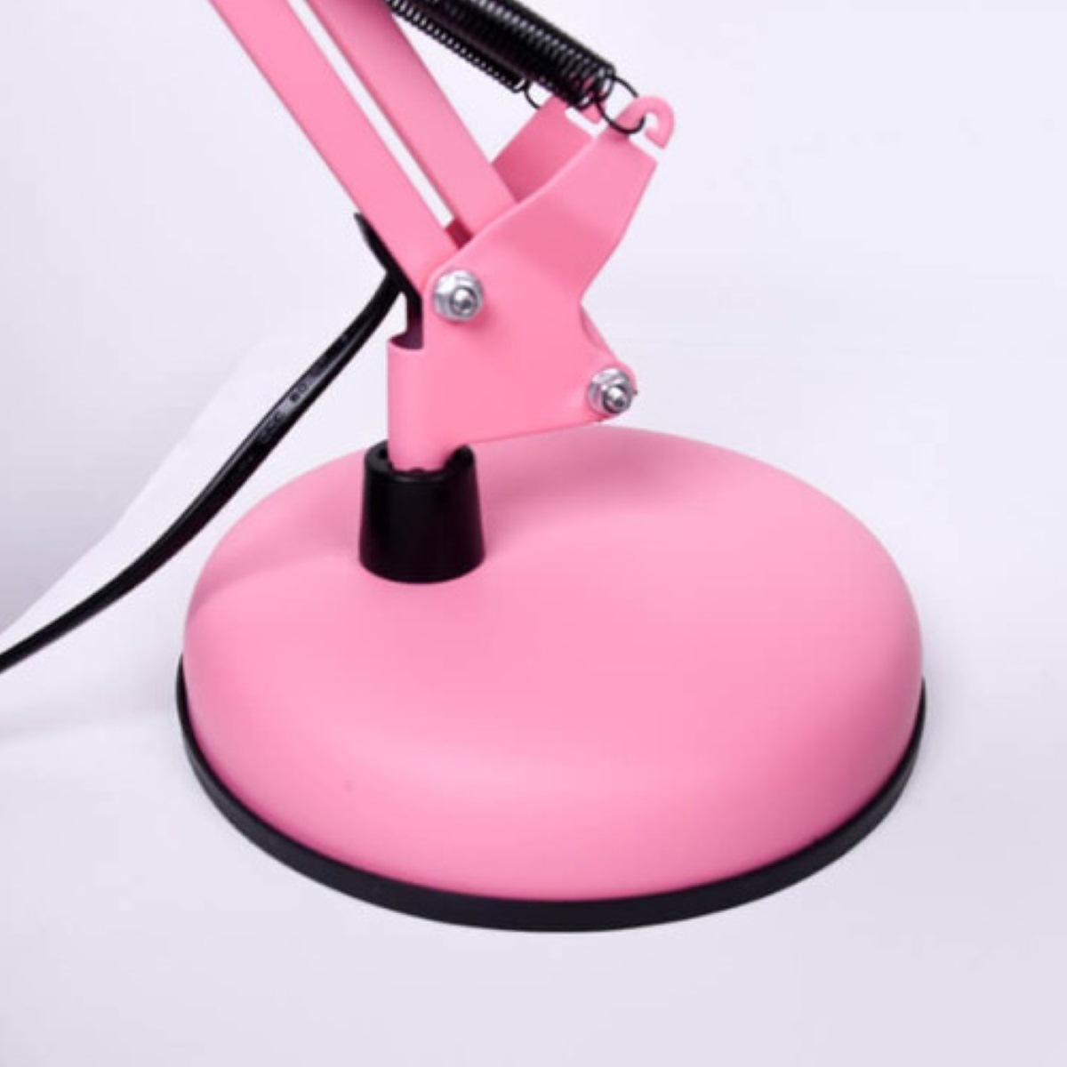 Lámpara De Escritorio Metal 360 Grados Ergonómico Rosa