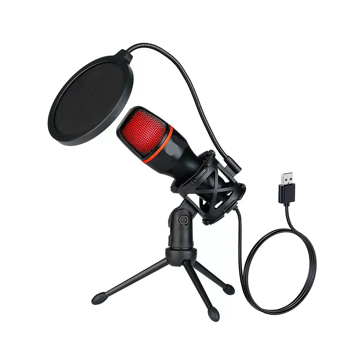 Micrófono Condensador Color negro ME4-RGB