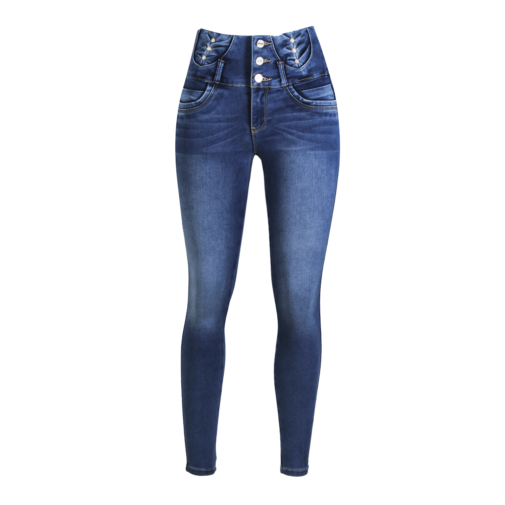 Jean Pantalon Colombiano Levanta Pompa Skinny FARRAH Praga Jeans EXCS-008.