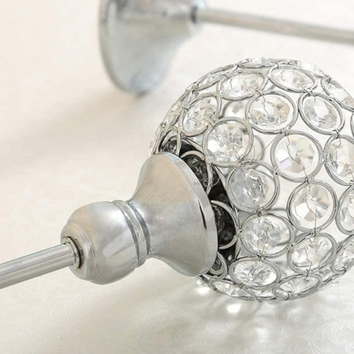 Candelabro Portavelas Cristal Para Boda, plata 